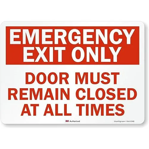 निविड़ अंधकार आपातकालीन निकास संकेत