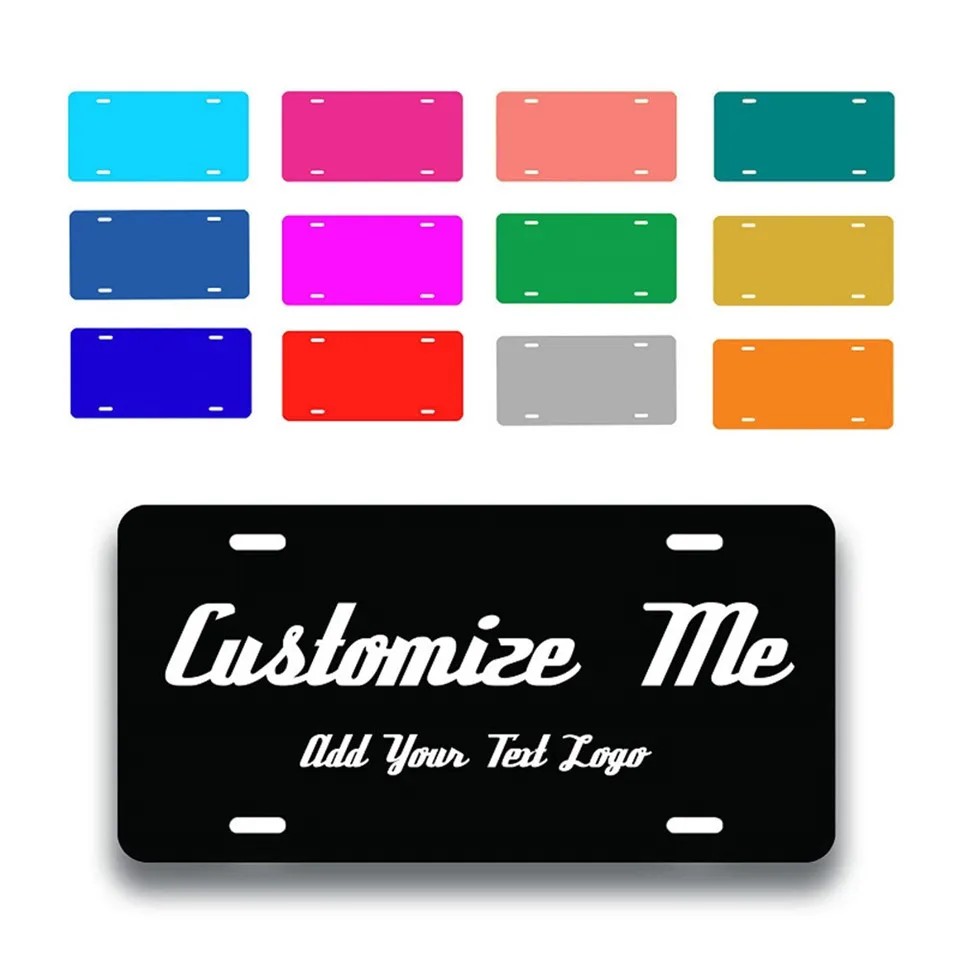 पवन प्रतिरोधी खाली लाइसेंस प्लेटें